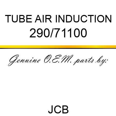 TUBE AIR INDUCTION 290/71100