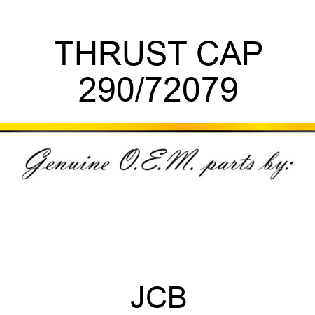 THRUST CAP 290/72079