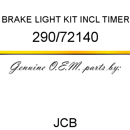BRAKE LIGHT KIT, INCL TIMER 290/72140
