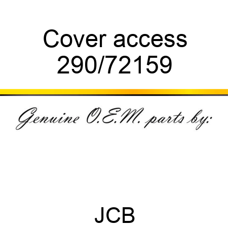 Cover access 290/72159