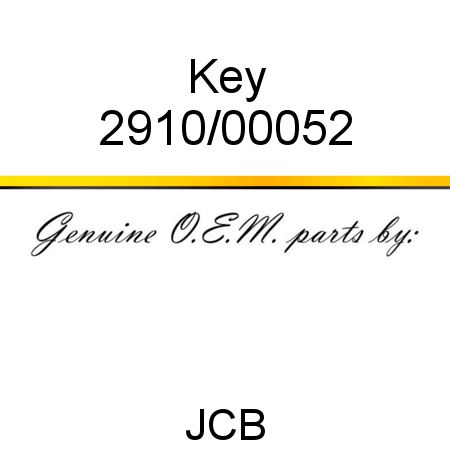 Key 2910/00052