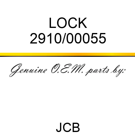 LOCK 2910/00055