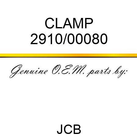 CLAMP 2910/00080