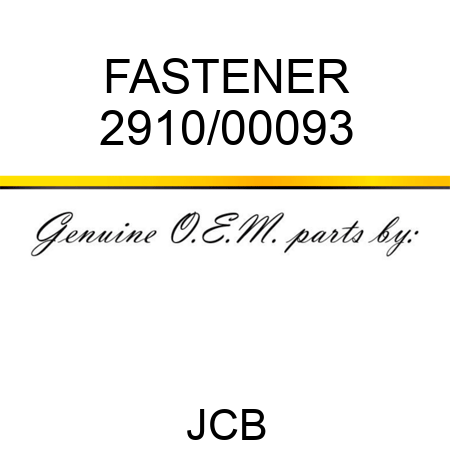 FASTENER 2910/00093