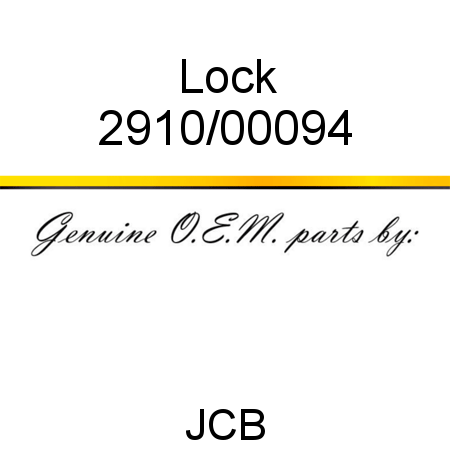 Lock 2910/00094