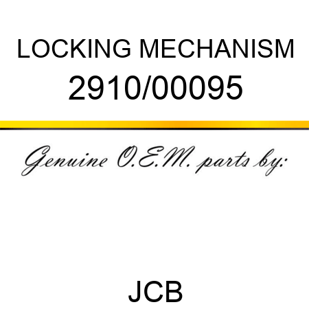 LOCKING MECHANISM 2910/00095