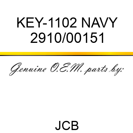 KEY-1102 NAVY 2910/00151