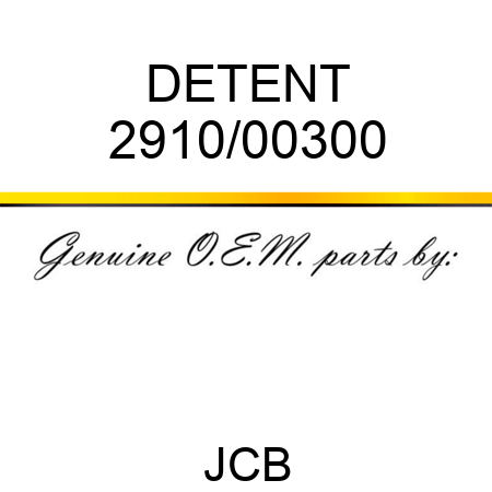 DETENT 2910/00300
