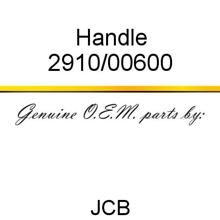 Handle 2910/00600