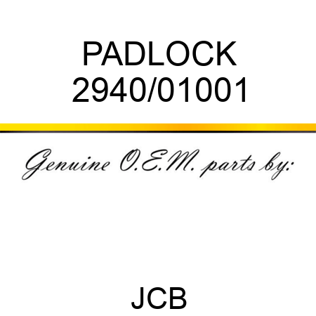 PADLOCK 2940/01001