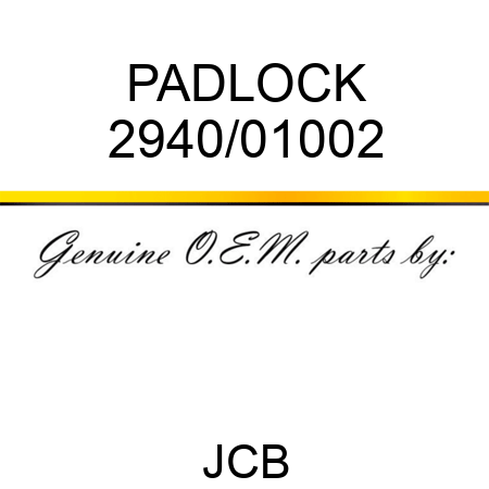 PADLOCK 2940/01002