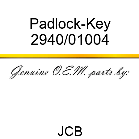 Padlock-Key 2940/01004