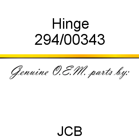 Hinge 294/00343