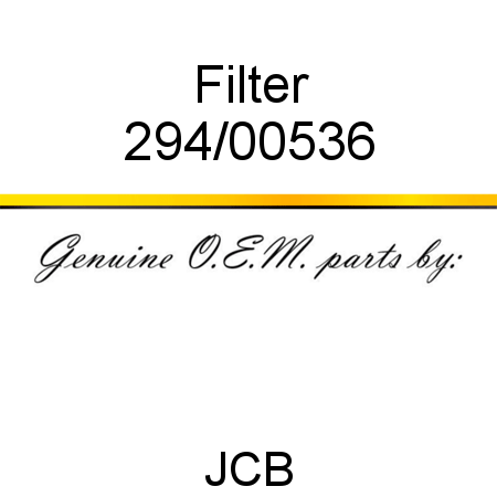Filter 294/00536