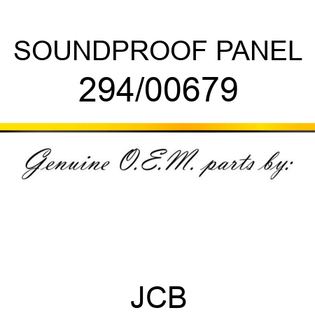 SOUNDPROOF PANEL 294/00679