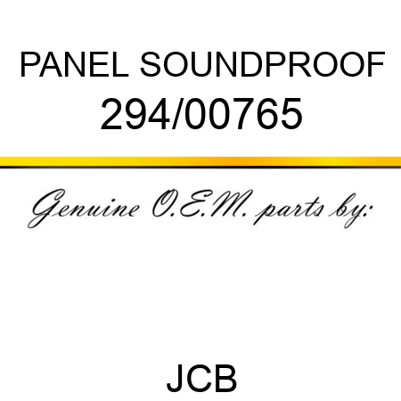 PANEL SOUNDPROOF 294/00765