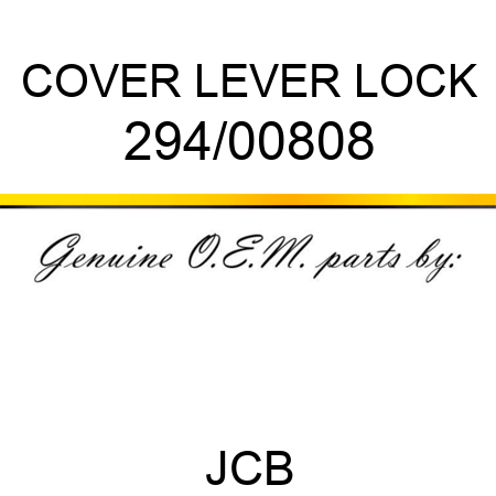 COVER LEVER LOCK 294/00808