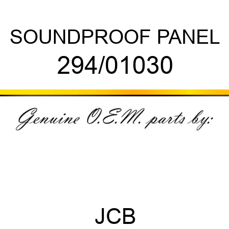 SOUNDPROOF PANEL 294/01030