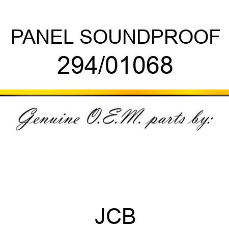 PANEL SOUNDPROOF 294/01068
