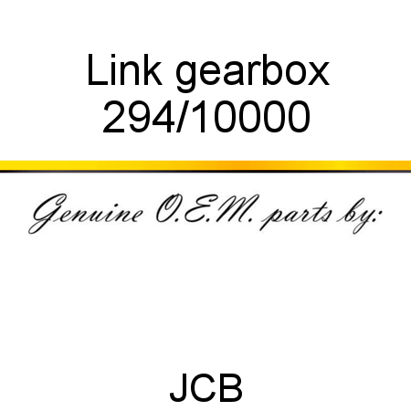 Link, gearbox 294/10000