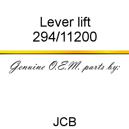 Lever, lift 294/11200