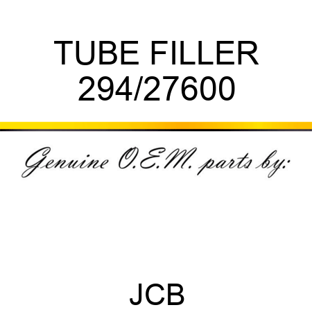 TUBE FILLER 294/27600