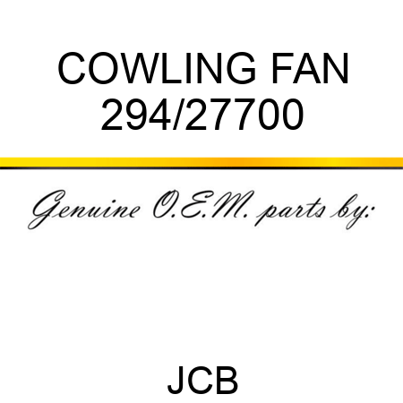 COWLING FAN 294/27700