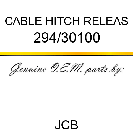 CABLE HITCH RELEAS 294/30100
