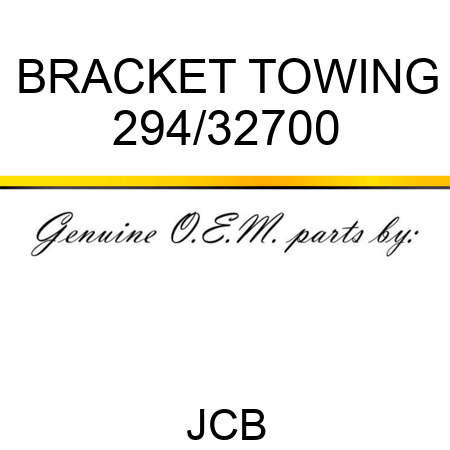 BRACKET TOWING 294/32700