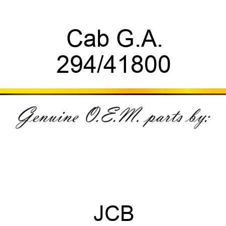 Cab G.A. 294/41800