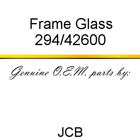Frame, Glass 294/42600