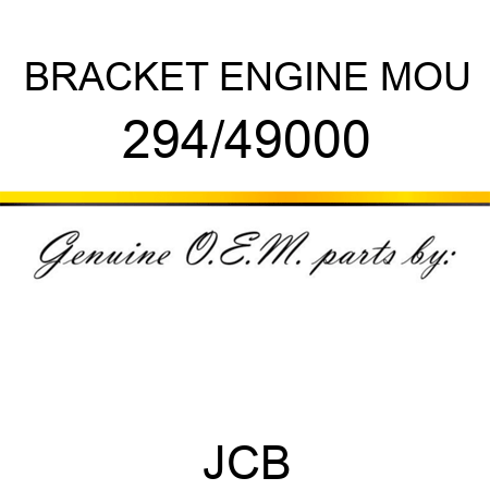 BRACKET ENGINE MOU 294/49000