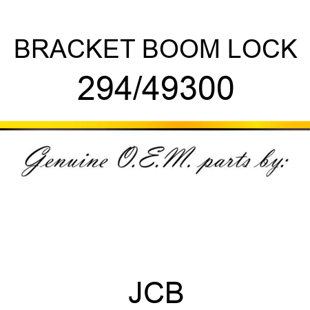 BRACKET BOOM LOCK 294/49300