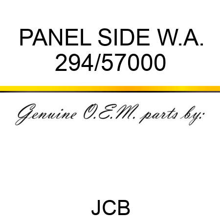 PANEL SIDE W.A. 294/57000