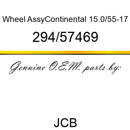 Wheel, Assy,Continental, 15.0/55-17 294/57469