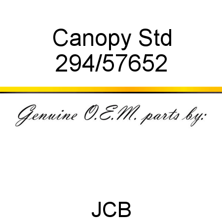 Canopy, Std 294/57652