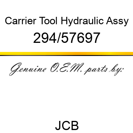 Carrier, Tool Hydraulic Assy 294/57697