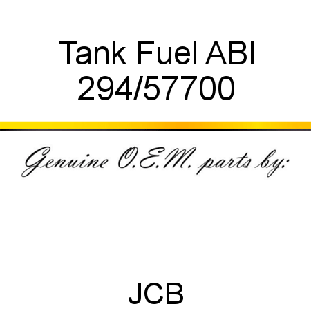 Tank, Fuel ABI 294/57700