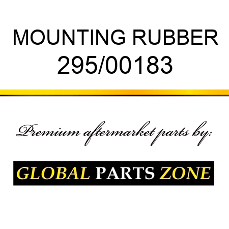 MOUNTING RUBBER 295/00183