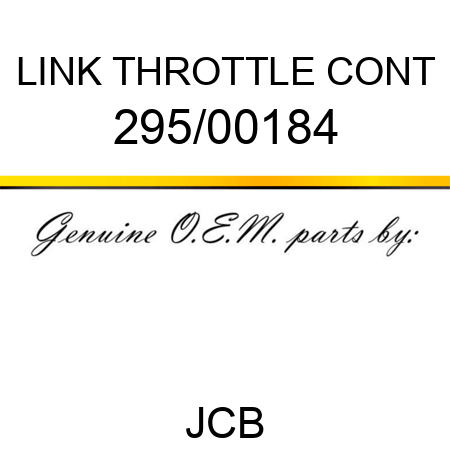 LINK THROTTLE CONT 295/00184