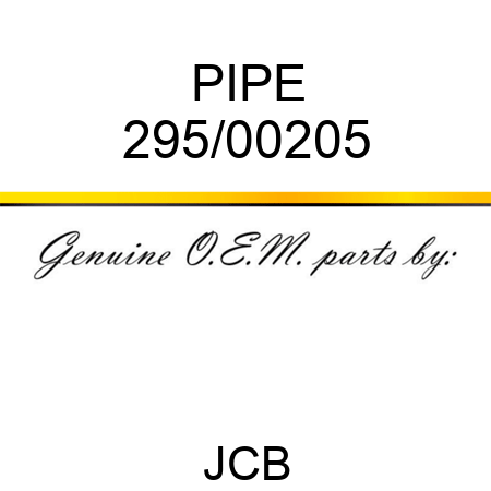 PIPE 295/00205