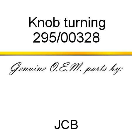 Knob, turning 295/00328