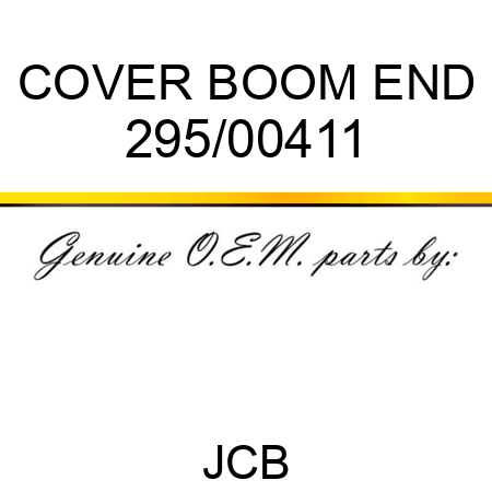 COVER BOOM END 295/00411