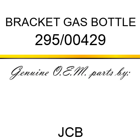 BRACKET GAS BOTTLE 295/00429