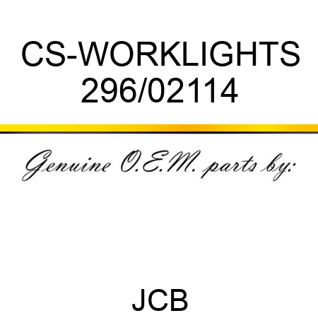 CS-WORKLIGHTS 296/02114