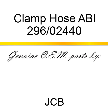 Clamp Hose ABI 296/02440