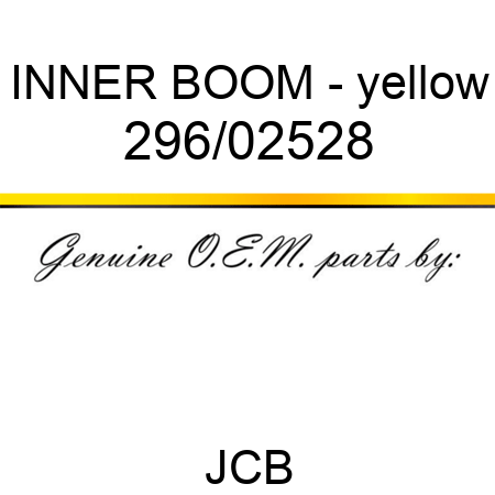 INNER BOOM - yellow 296/02528