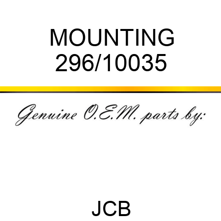 MOUNTING 296/10035