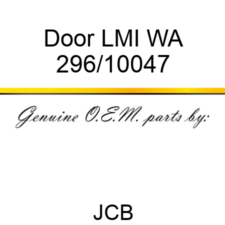 Door LMI WA 296/10047