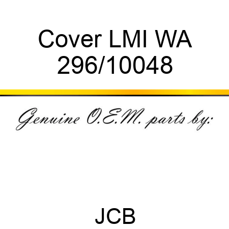 Cover LMI WA 296/10048